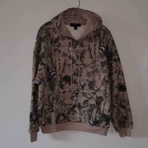 New Forever 21 Beige and White Hoodie Jacket